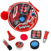 Miraculous Ladybug Kids Makeup Set - 10 Piece Bag with Nail Polish, Hair Chalk, Stickers & More - Safe, Non-Toxic Pretend ...