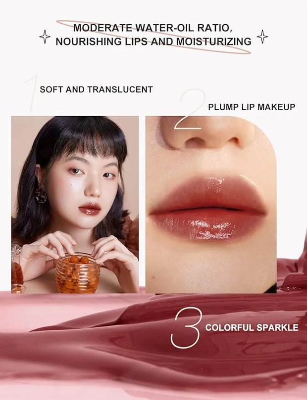 INTO YOU Lip Gloss, Lip Stain Long Lasting, Lip Tint, Lip Plumper Gloss, Glitter Lip Gloss, Liquid Lipstick, Lip Oil, Vivi...