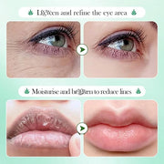YP 10 Pairs Aloe Vera Under Eye Patches and Moisturizing Lip Mask Set - 10 Pcs Aloe Vera Under Eye Patches, Refines Eye ma...