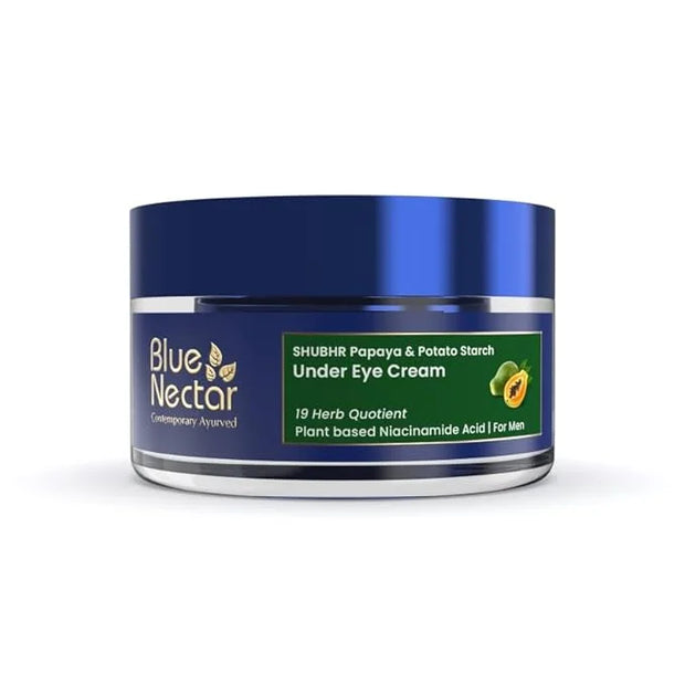Blue Nectar Shubhr Under Eye Cream for Dark Circles with Papaya, Potato Starch & Niacinamide | Best Under Eye Cream for Me...