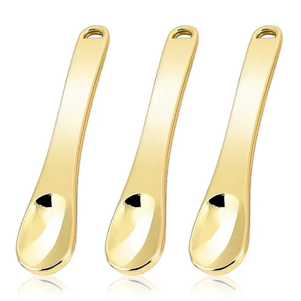 Mini Metal Makeup Spatula Skin Care Cosmetic Spoon Reusable Applicator, Beauty Scoop for Facial Cosmetic for Face Mask Cre...