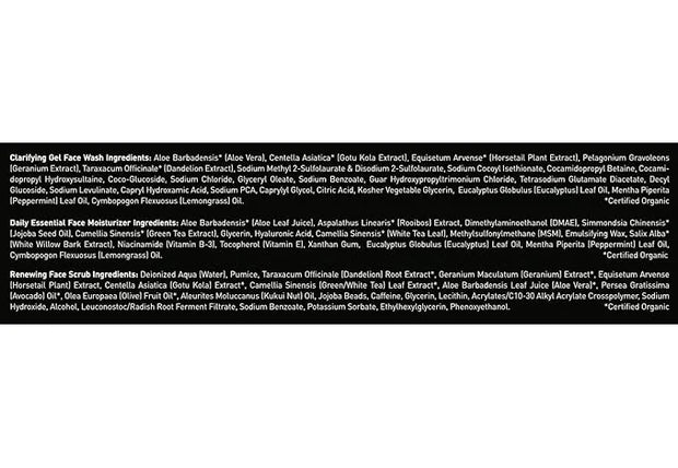 Brickell Men's Products Daily Advanced Face Care Routine I, Gel Facial Cleanser Wash, Face Scrub, Face Moisturizer Lotion,...