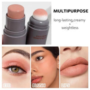 Cream to Powder Blush Stick, High Impact Color, Moisturizing Face Makeup (02#, 1 Count (Pack of 1)) - Product Image