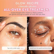 Glow Recipe Guava Brightening Korean Skincare Gift Set - Vitamin C Under Eye Cream Treatment + Hydrating Vitamin C Dark Sp...