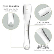 3 PCS Facial Spatula Massage Eye Roller Dark Circles Skincare Tool Face Cream Lotion Makeup Stainless Steel Applicator Wan...