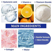 Face Sunscreen SPF 50+ PA+++,No Sticky Tinted Sunscreen for Face,Lightweight Long Lasting Travel Size Sunscreen Cream,Wate...
