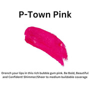 P-Town Pink Lip Gloss (.25oz) -Vegan, gluten-free, cruelty-free formula with Aloe, Vitamins C & E, and a refreshing hint o...