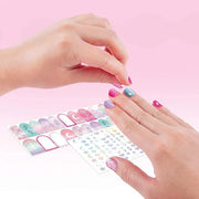 Light Magic Nail Dryer & Polish Set for Girls & Teens - 5 Vibrant Nail Colors, Art Stickers, Nail File, Cuticle Pusher & D...