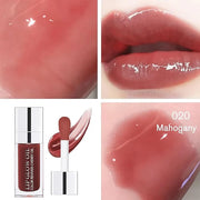 Hydrating Lip Glow Oil-Lip care oil- Lip Oil Tinted for Lip Care and Dry Lips-Prevents Dry Cracked-Non-sticky Big Brush He...