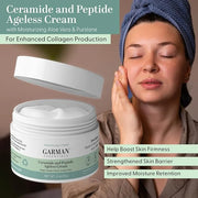 Mineral Sunscreen Lotion SPF 33 1.7 fl oz & Vitamin C Serum for Face, Hyaluronic Acid 1 Fl Oz & Ceramide and Peptide agele...