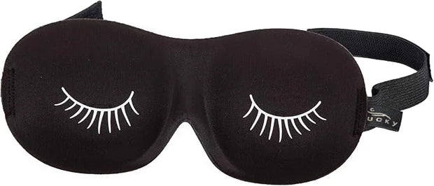 Bucky Ultralight Comfortable Contoured Travel and Sleep Eye Mask, Black Eyelash, One Size (5824) - Product Image