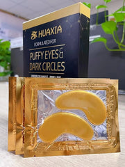 24k Gold Eye Mask Formulated for Puffy Eyes & Dark Circles for Men and Women 20 Pairs Under Eye Patches for Maximum Result...