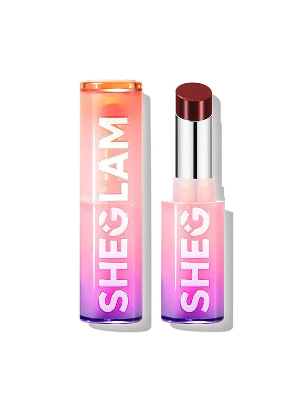 SHEGLAM Mirror Kiss High-Shine Lipstick Silky Jelly Texture Hydrated&Smooth Lip Gloss-Vibe Check - Product Image