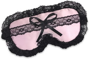 Celestial Silk Mulberry Silk Sleep Eye Mask with Adjustable Elastic Strap (One Size, Silk & Lace) - Product Image