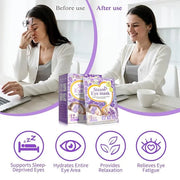 Steam Eye Mask, 12 Pack Lavender Heated Eye Masks, Disposable Moist Heat Compress for Dry Eyes, Warm Sleep Eye Mask for Pu...