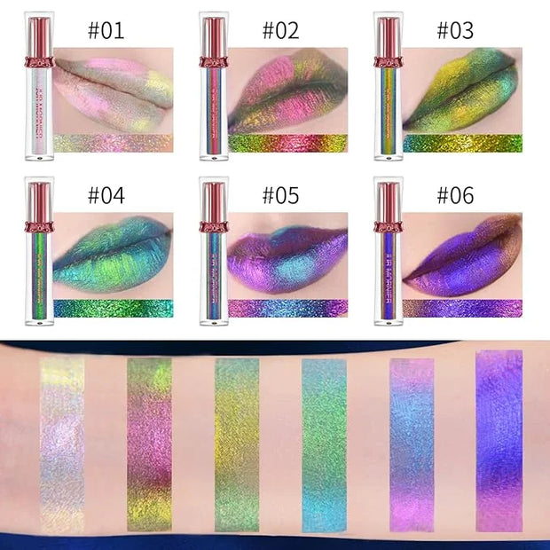 Super Stay Lip Gloss,Multichrome Colorstay Overtime Lipcolor,Highly Pigmented Instant Glitter Liquid Lip Makeup,0.12 Fl Oz...
