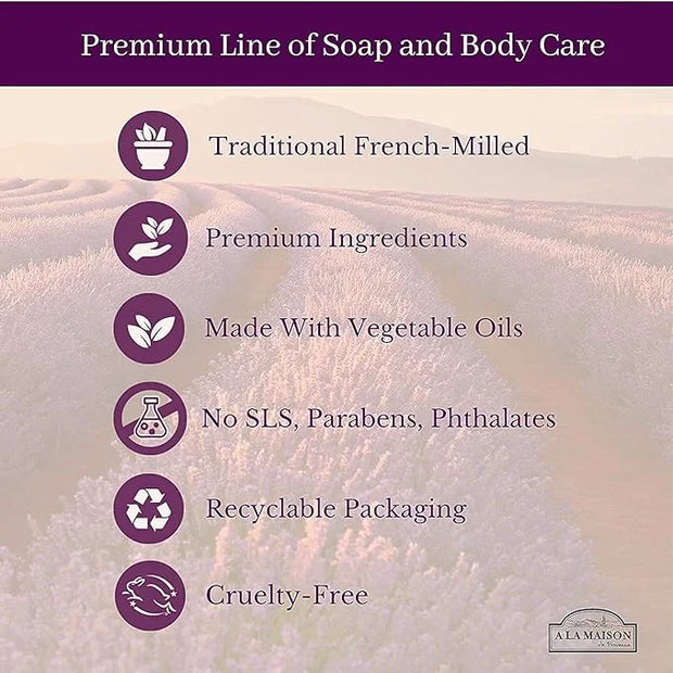 A La Maison de Provence Natural Aluminum-Free Deodorant Traditional French Milled Formula | Long Lasting Safe and Effectiv...