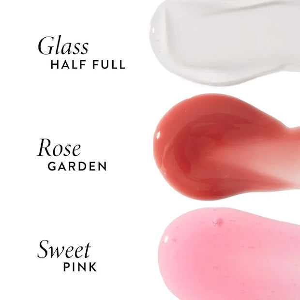 LAURA GELLER NEW YORK Fine Shine Glossy Lip Oil, Glass Half Full - Hydrating Squalane - Clear Lip Gloss - Product Image