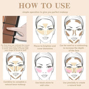 12 Colors Color Correcting Concealer Foundation Palette, Cream
