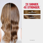 Revlon ColorSilk Tone + Gloss + Care Demi Permanent Hair Color, Dye Kit with Leave-In Scalp and Haircare Serum, 2x Shinier...