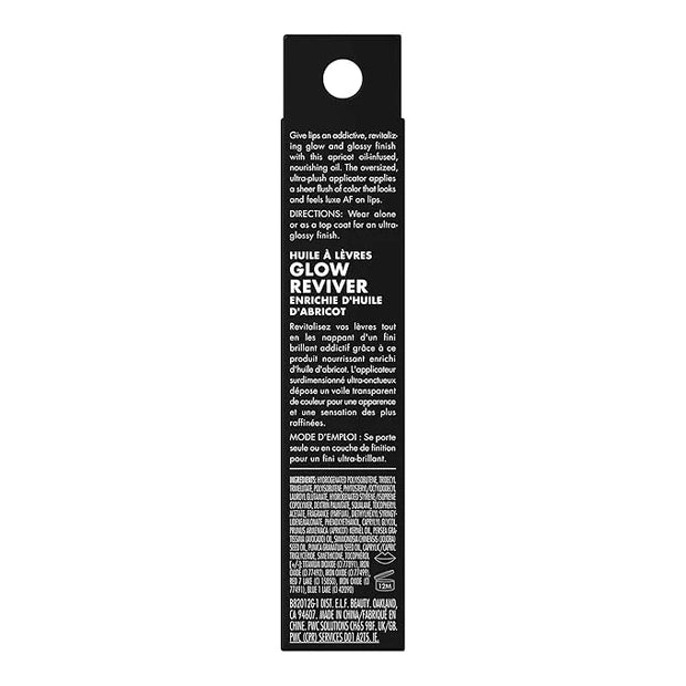 e.l.f. Glow Reviver Lip Oil, Nourishing Tinted Lip Oil For A High-shine Finish, Infused With Jojoba Oil, Vegan & Cruelty-f...