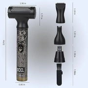 Electric Shaver for Men & Women, 2025 Wet Dry Cordless Razor with LED Display, Rechargeable Hair Remover with 4 Grooming H...