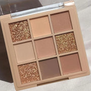 Eyeshadow Palette Makeup- 9 Colors Naked Eyeshadow Palette Matte Shimmer Korean Natural Eye Shadow palettes Highly Pigment...