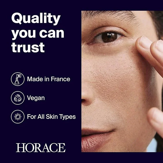 HORACE Anti-Fatigue Under-Eye Patches for Men - Dark Circle and Puffiness Reduction - Moisturising & Refreshing Hydrogel T...