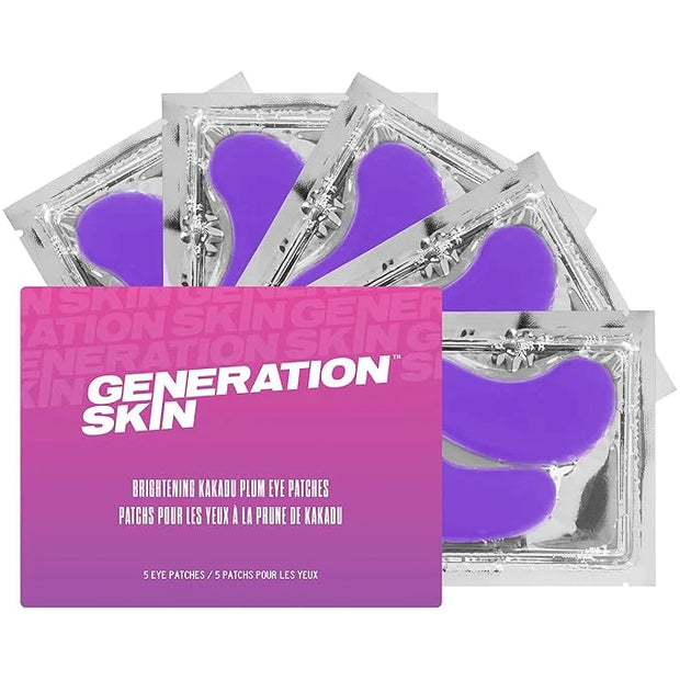 Eye Patches for Dark Circles and Puffiness, Under Eye Mask with Hyaluronic Acid and Kakadu Plum, Vegan and Cruelty-Free Un...