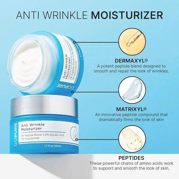goPure Ultimate Firming Set - Skincare Routine for Firmer-Looking Skin, 4 Piece Set Includes Tightening Neck Cream, Hydrat...