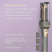INFINITIPRO by CONAIR Curl Secret Automatic Curling Iron - 1 1/4-inch Barrel - Hair Curler for All Hair Types and Medium t...