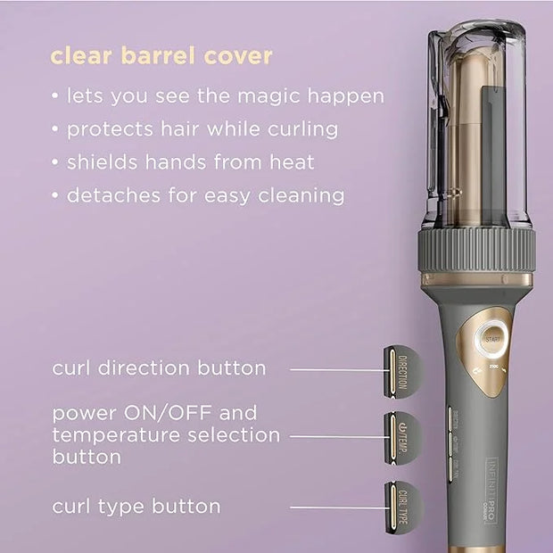 INFINITIPRO by CONAIR Curl Secret Automatic Curling Iron - 1 1/4-inch Barrel - Hair Curler for All Hair Types and Medium t...