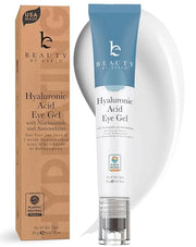 Hyaluronic Acid Eye Cream - USA Made with Natural & Organic Ingredients, Cooling Under Eye Gel & Brightener, Dark Circles ...