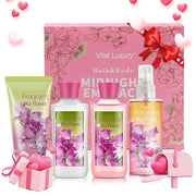 Sweet Pea Bath & Body Kit, 3 Fl Oz, Ideal Skincare Gift Home Spa Set, Includes Body Lotion, Shower Gel, Body Cream, and Fr...