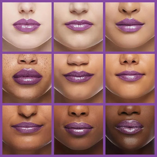 Oulac Purple Lipstick for Women with Metallic 3D Shine, Lightweight Hydrating Formula, High-Impact Lip Color, Vegan Beauty...