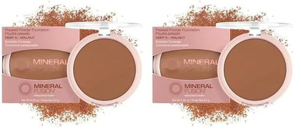 Mineral Fusion Pressed Powder Foundation, Deep 5, 0.32 Ounce (Pack of 2) - Product Image