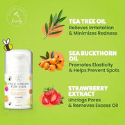 Award-Winning Kids Face Cream - Gentle & Calming Moisturizer with Natural Ingredients for Sensitive & All Skin Types - Fra...