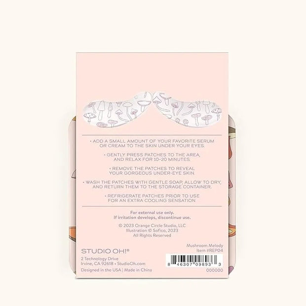Studio Oh! Reusable Under-Eye Patches, Puffy Eyes Treatment and Under Eye Masks Skincare, 100% Silicone Eye Patches, Pairs...