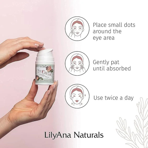 LilyAna Naturals Anti Aging Retinol Cream and Eye Cream Bundle 1.07 oz - Retinol Moisturizer for Face and Under Eye Cream ...