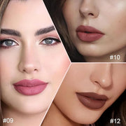 evpct 3Pcs Retractable Lip Liner Pencils Set Pack for Shaping & Sculpting Lips, Pink Chestnut Maroon Dark Taupe Brown Crea...