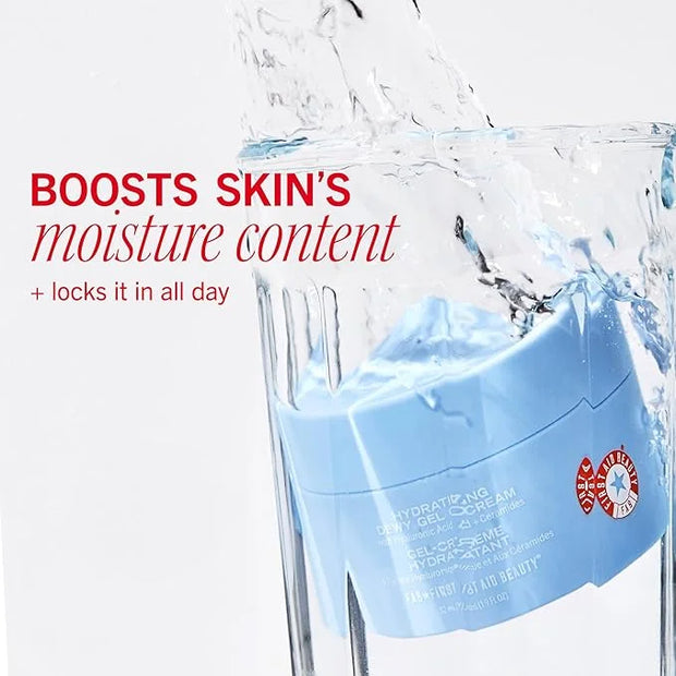 First Aid Beauty - Hydrating Dewy Gel Cream, Lightweight Oil-Free Facial Moisturizer with Hyaluronic Acid and Ceramides, H...