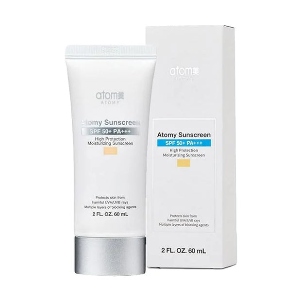 Atomy Sunscreen 2 FL.OZ. 60ml (Beige) x 4 Set, Korean Sun Protector Suncream