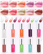 Glow Reviver Lip Oil Moisturizing Lip Gloss for Dry Lips, Clear Lip Oil with Plumping, Hydrating Effects, Women's Makeup G...