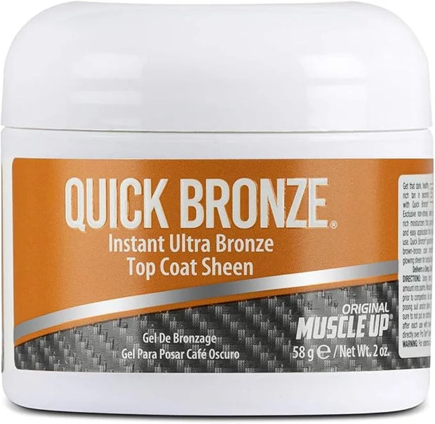 Pro Tan, Quick Bronze, Top Coat Sheen, Dark Brown Posing Gel, Instant Color, Streak Free, Dries Quickly, Water Resistant, ...