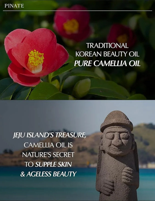 Natural Bloom Korean Lip Oil Serum 0.14 fl oz | Moisturizing Lip Booster Plumping Oil Serum Enriched w/Camellia & Safflowe...