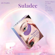Multi-Colored Collagen Spa Under Eye Mask, 20 Pairs - Under Eye Patches for Puffy Eyes&Dark Circle Dry Skin, Reduce Fine L...