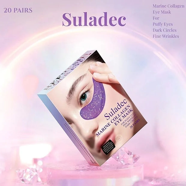 Multi-Colored Collagen Spa Under Eye Mask, 20 Pairs - Under Eye Patches for Puffy Eyes&Dark Circle Dry Skin, Reduce Fine L...