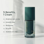 NAD+ Renewing Eye Cream with Retinol - Brightens Dark Circles, De-Puffs, Smooths Lines, Hydrates, & Energizes Under-Eye Ar...