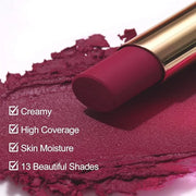 Oulac Creamy Matte Lipstick for Women, Lipstick & Blush Duo, Magenta Soft Satin Finish Lipsticks with Moisturising Formula...