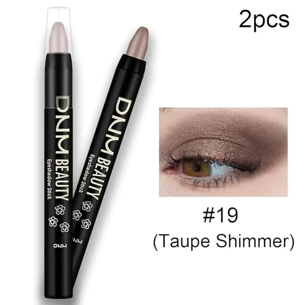evpct 2Pcs Cream Eyeshadow Sticks Set for Eyes Waterproof, Taupe Shimmer Matte Eye shadow Stick Pencil Pen Bulk sombras en...